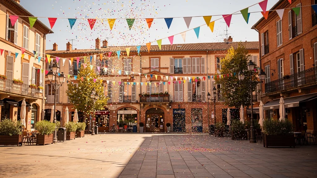 Ambiance festive d un evenement en plein air a Toulouse